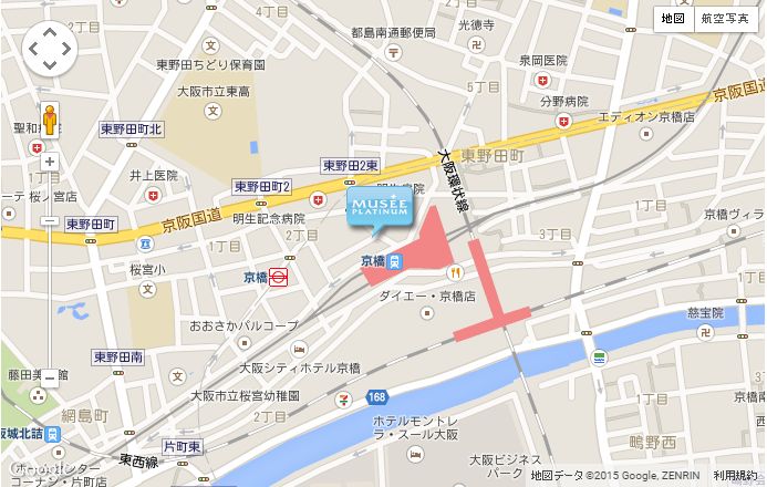 ミュゼプラチナム京橋駅前店地図