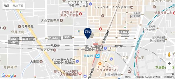 TBC武蔵小杉店地図
